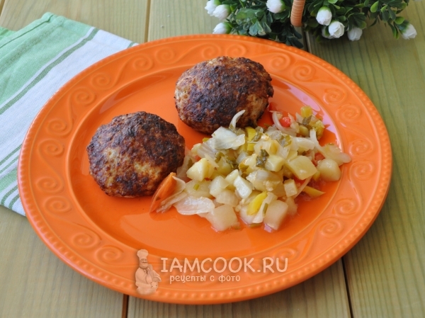 Фото свиных котлеток с гречкой