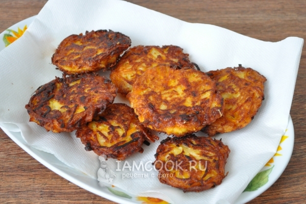 Рецепт картофельных драников с тыквой