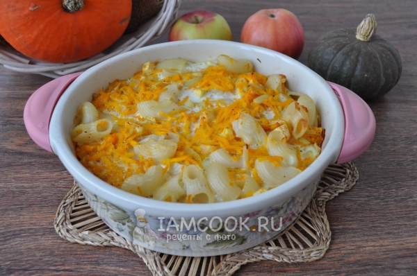 Фото макаронника с тыквой