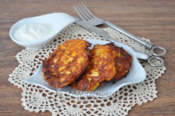 Фото картофельных драников с тыквой