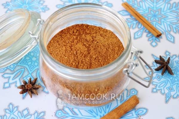 Фото смеси пряностей для новогодней и рождественской выпечки