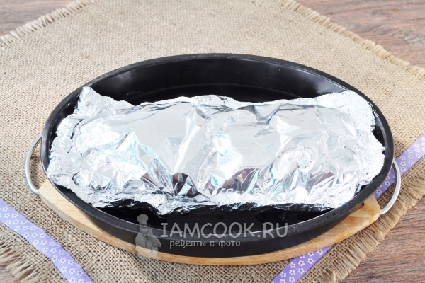 Закрыть форму фольгой