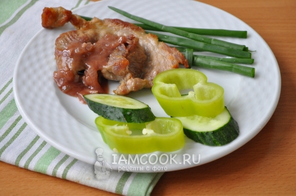 Рецепт стейка с соусом из красного вина