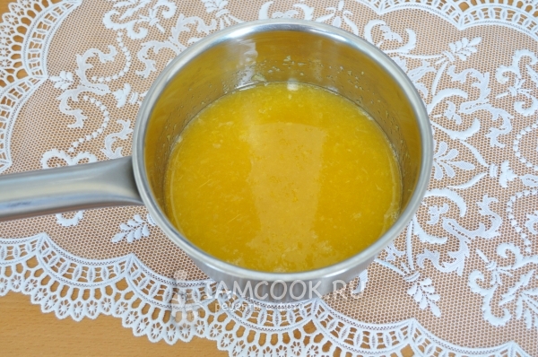 Нагреть сок с желатином