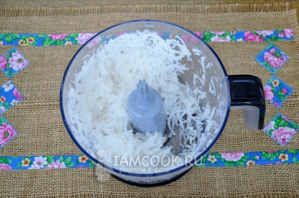 Натереть дайкон