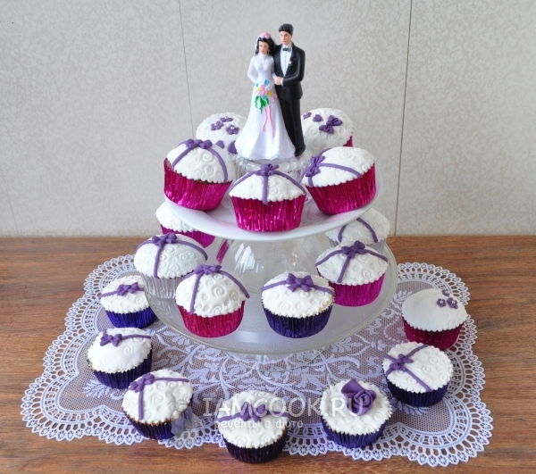 Фото свадебных капкейков