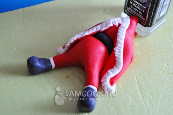 Слепить шубу санты