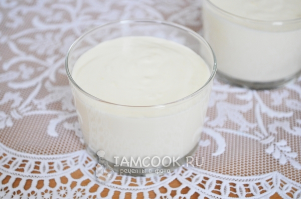 Готовый творожный десерт на апельсиновом фреше