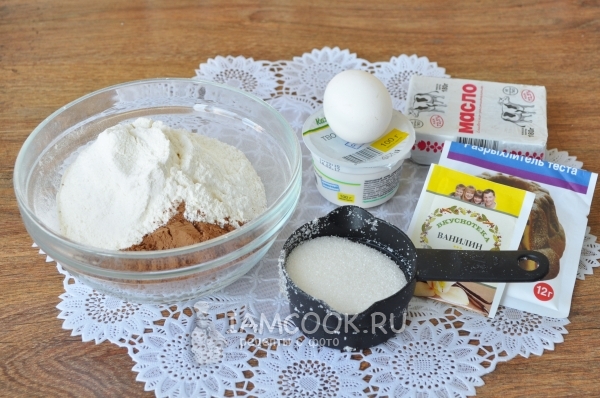 Ингредиенты для печенья Алфавит