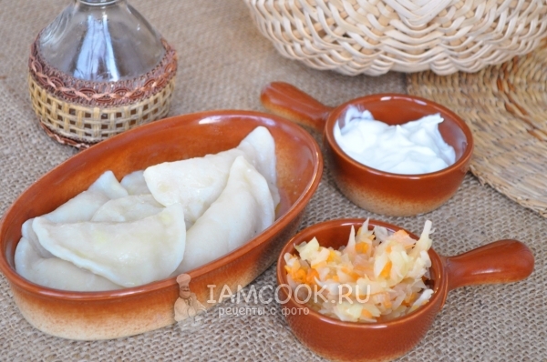 Фото вареников с куриной грудкой и картофелем