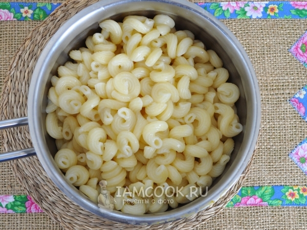 Отварить макароны