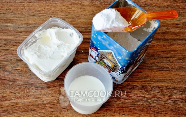 Ингредиенты для сырно-сливочного крема для тортов и пирожных