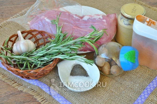 Ингредиенты для ароматной буженины