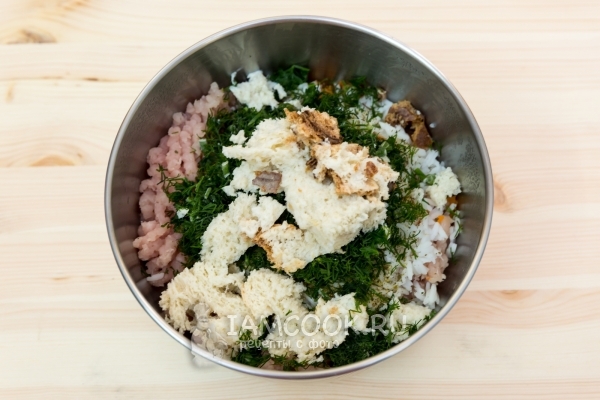 Соединить компоненты для фарша