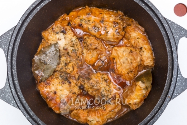 Рецепт тушеной рыбы в томате с овощами