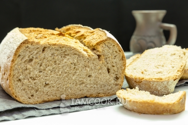 Фото пшеничного хлеба на оливковом масле с мукой тритикале