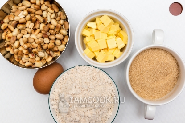 Ингредиенты для печенья с арахисом