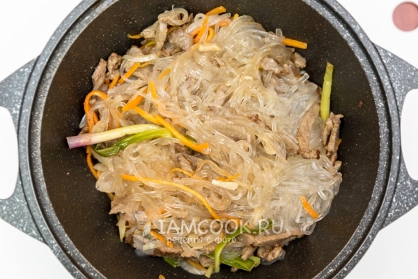 Рецепт фунчозы с говядиной и овощами