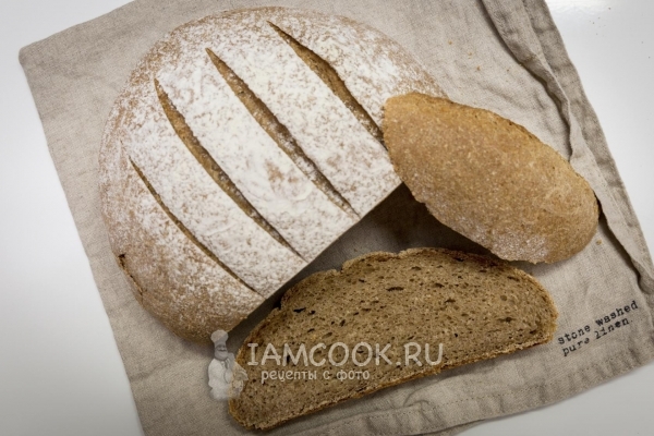 Рецепт пшеничного хлеба на оливковом масле с мукой тритикале