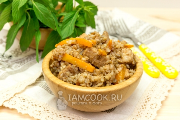 Рецепт гречки с мясом в казане