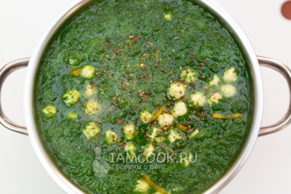 Рецепт супа с куриными фрикадельками и шпинатом