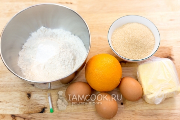 Ингредиенты для маффинов с апельсином