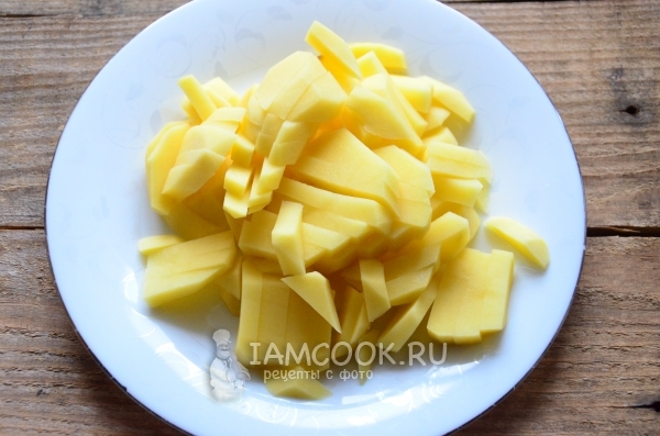 Порезать картофель