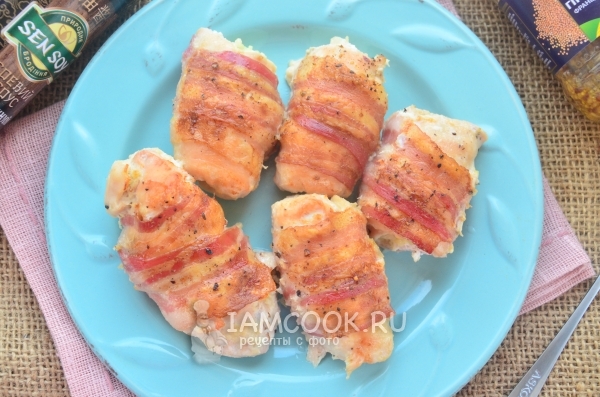 Рецепт куриного филе в беконе в духовке