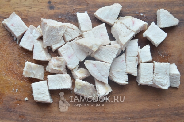 Порезать куриное филе