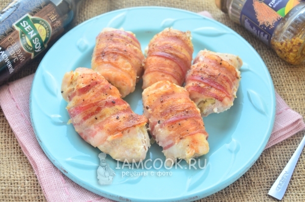 Куриное филе в беконе в духовке
