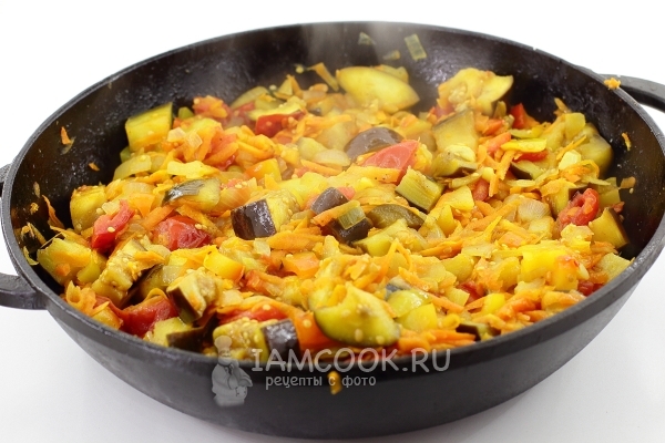 Рецепт рагу из баклажанов и помидоров