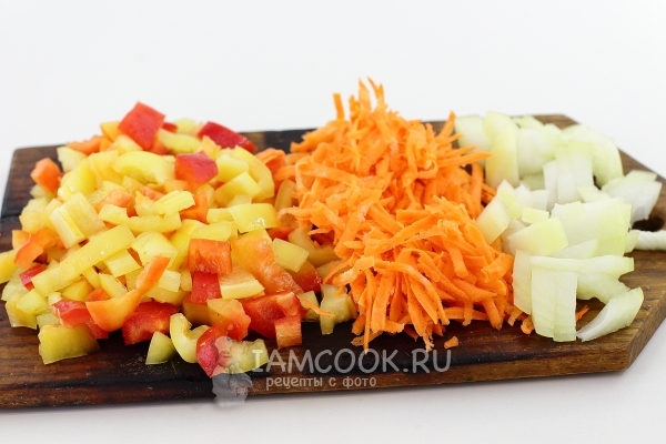 Измельчить овощи