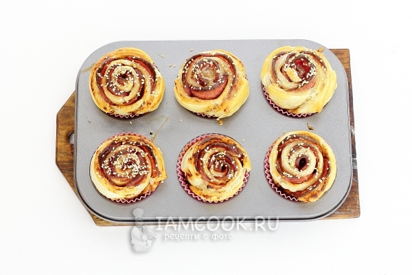 Испечь розочки