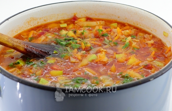 Добавить зелень и чеснок