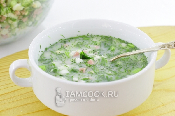 Рецепт окрошки на воде с уксусом