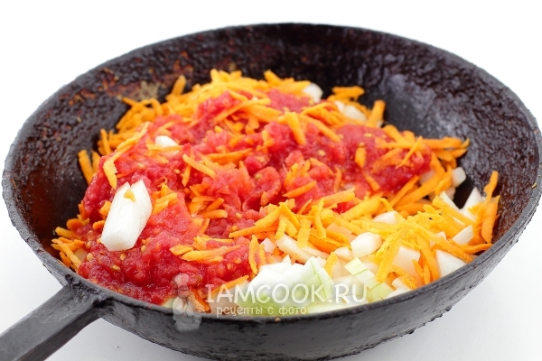 Обжарить овощи