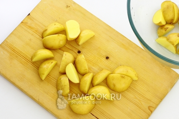 Порезать картофель