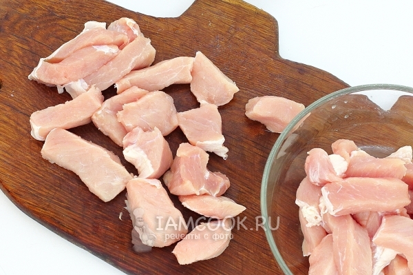 Порезать мясо