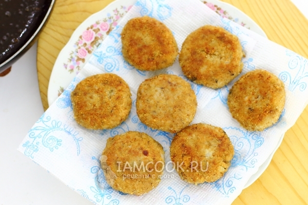 Рецепт котлет из консервы сайры с рисом