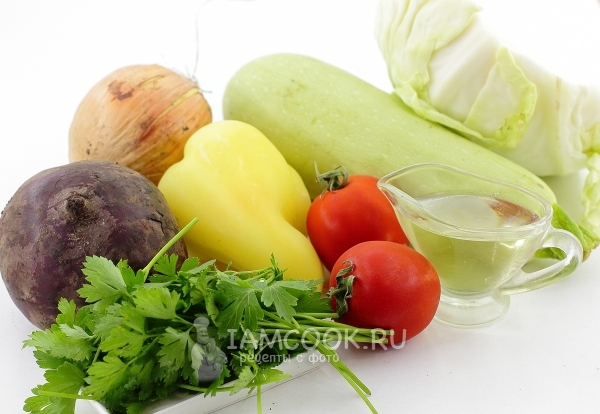 Ингредиенты для вкусного летнего борща со свеклой