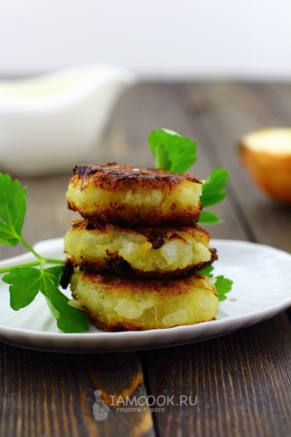 Фото постных луковых котлет