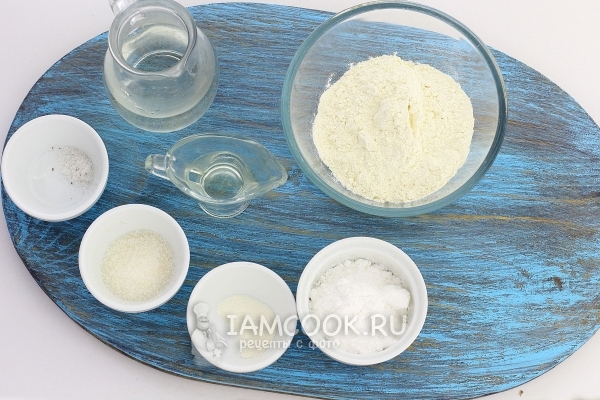 Ингредиенты для постного хвороста