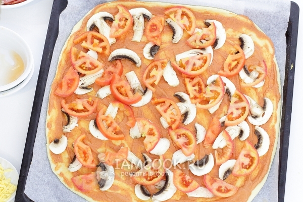 Положить помидоры