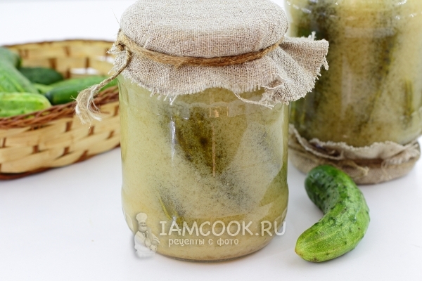 Фото огурцов в горчичной заливке на зиму