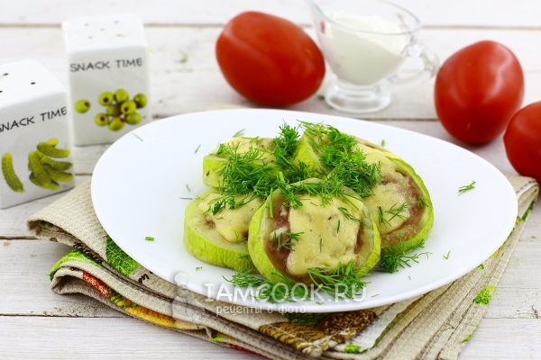 Фото кабачков с мясным фаршем в кляре в духовке