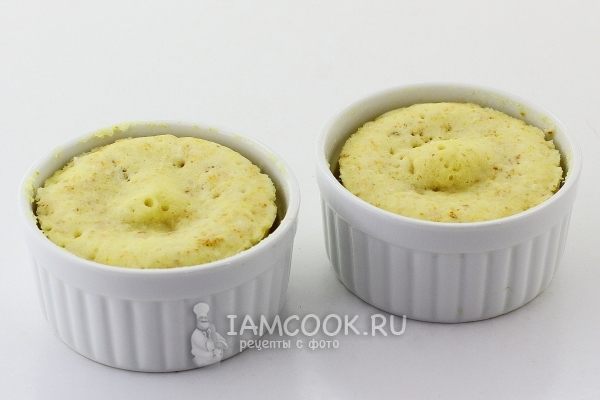 Рецепт кекса в микроволновке без какао