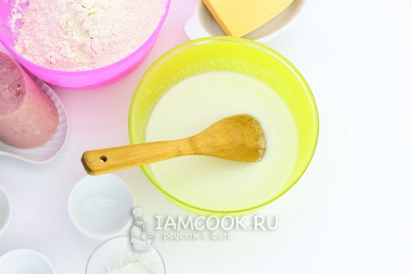 Всыпать в кефир соду