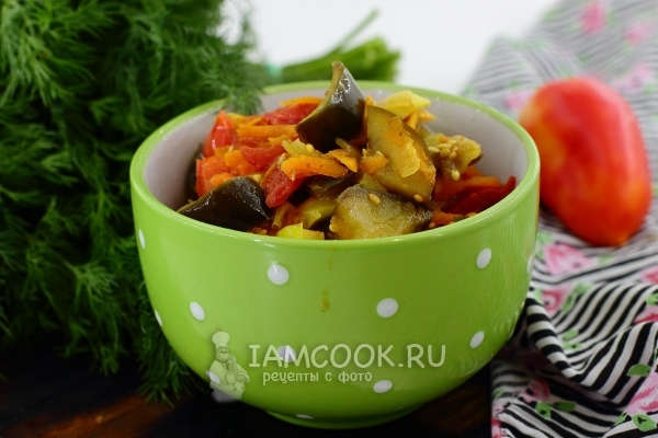 Фото рагу из баклажанов и помидоров