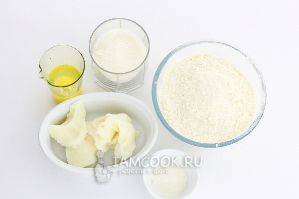 Ингредиенты для печенья на свином жиру