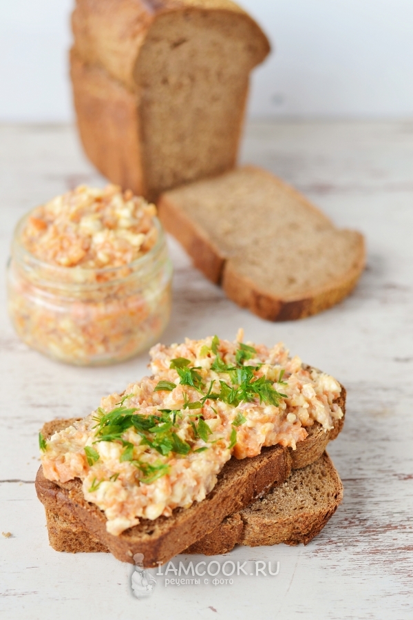 Фото ложной икры из сельди и моркови